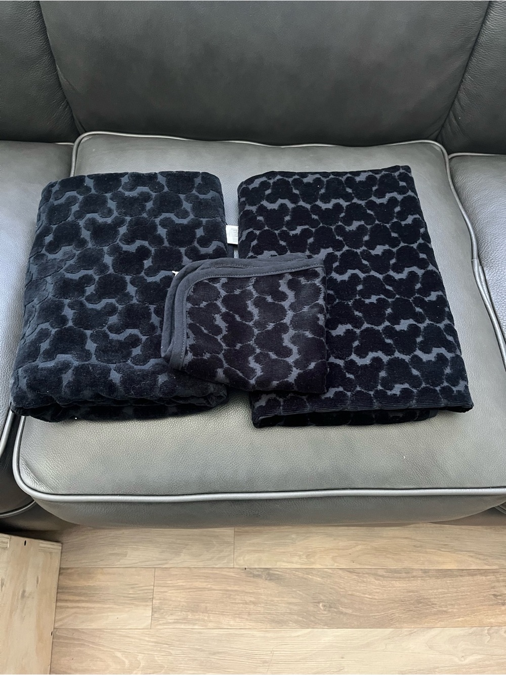 Disney’s Hidden Mickey Black Patterned Towel Set